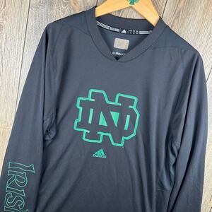 Adidas Notre Dame Fighting Irish Hockey Jersey Climalite Shirt Men's Large